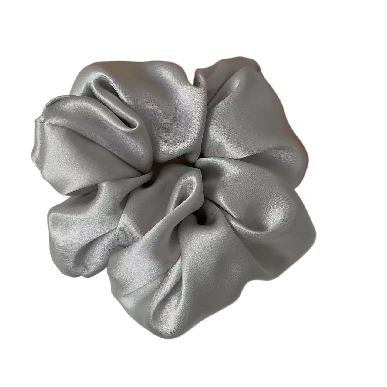 Silver scrunchie
