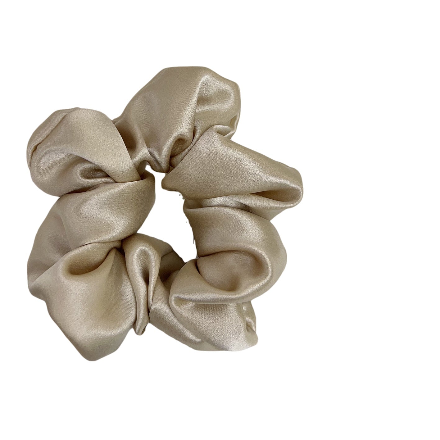Beige scrunchie