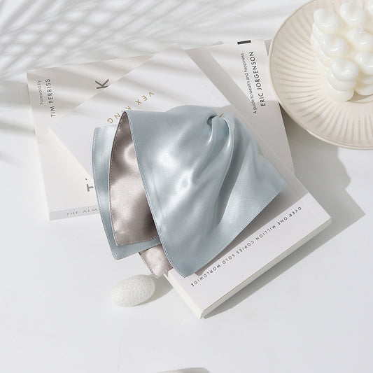 2 color silk hair scrunchie