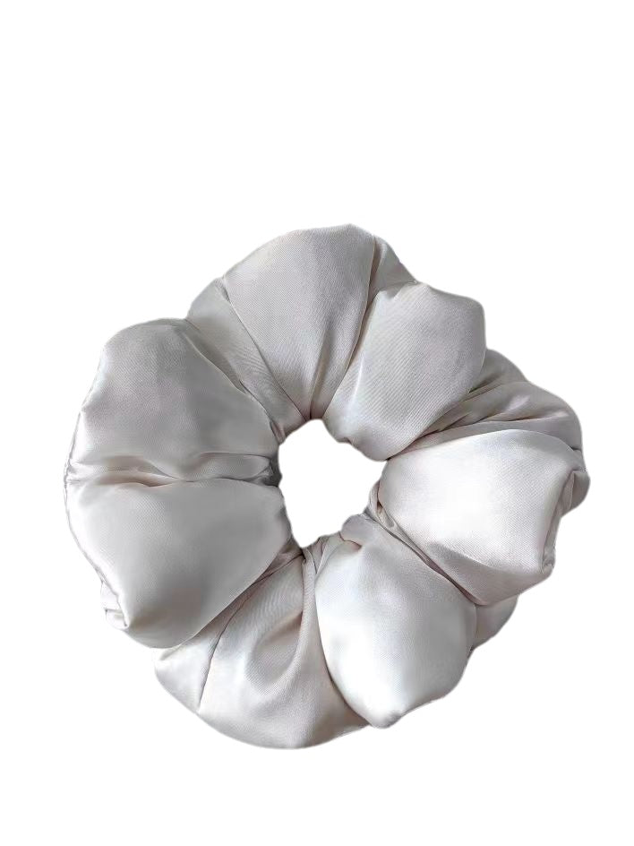 Extra Large Silk hair Scrunchie – Sleep-Safe, Creates Natural Waves, Soft Padded Core (Cotton Fill), Anti-Frizz