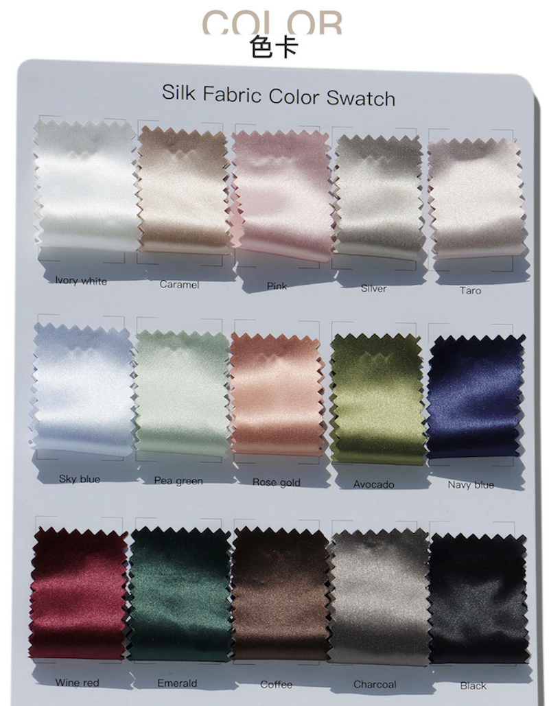 Two-Tone Square Silk Scrunchie – Double Color Design