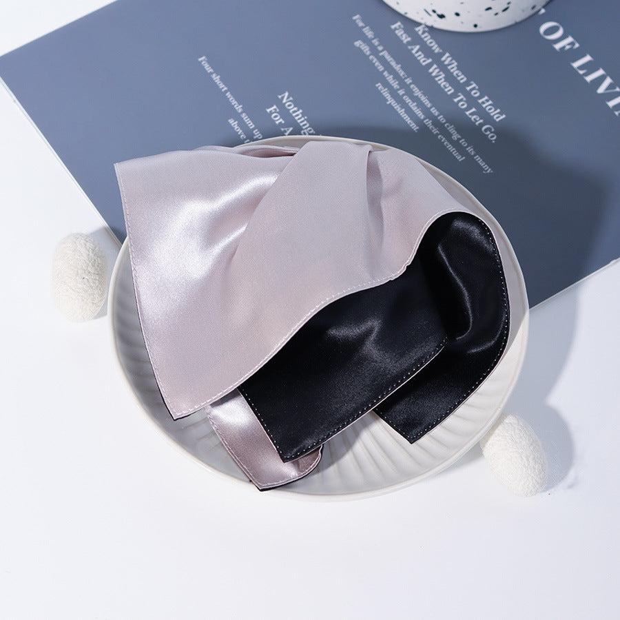 pink and black hair scrunchie