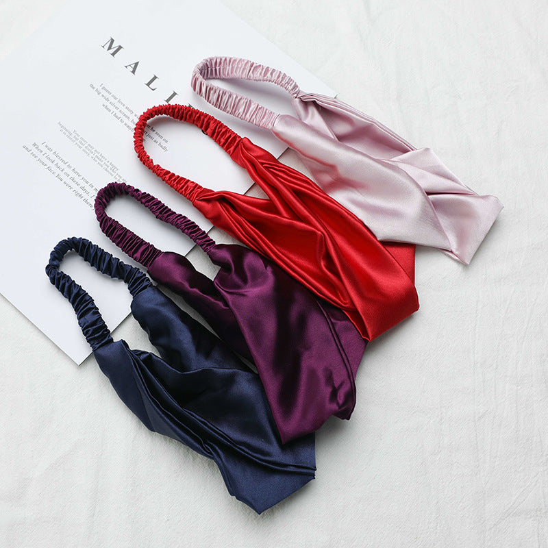Set of four satin headbands