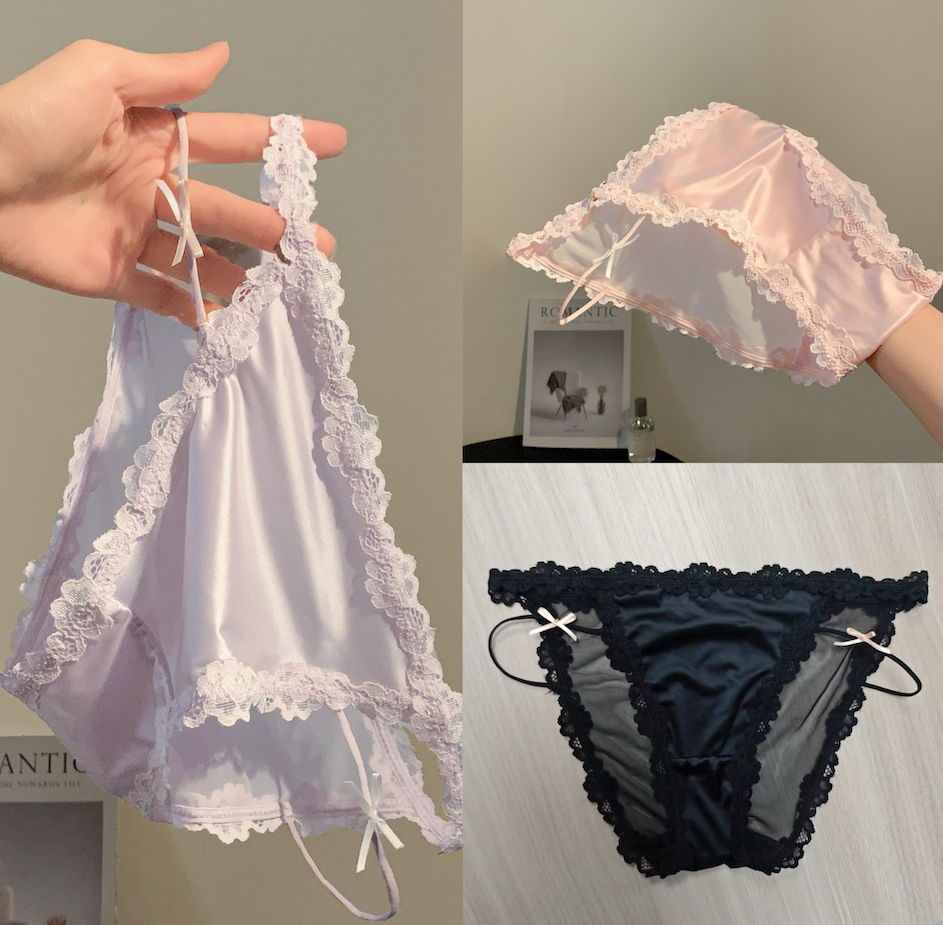 silk satin lace underwear