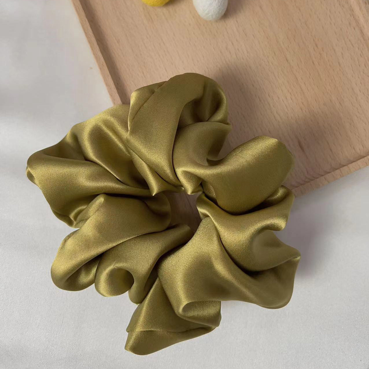 L- Classic Silk Hair Scrunchies