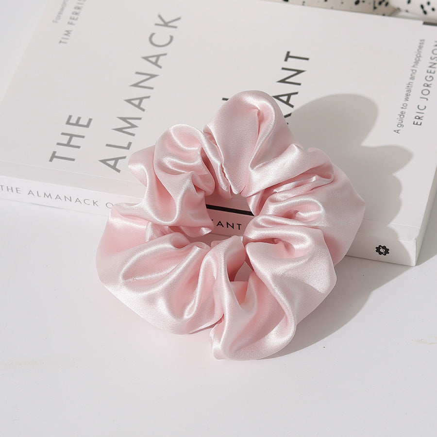 L- Classic Silk Hair Scrunchies