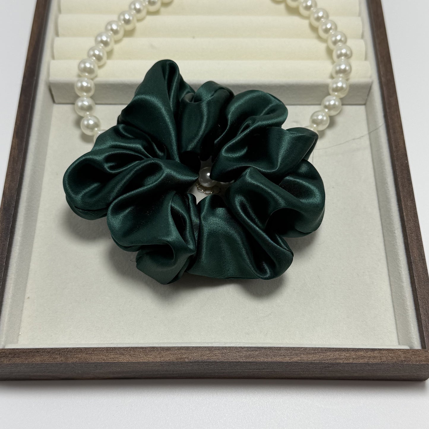 L- Classic Silk Hair Scrunchies