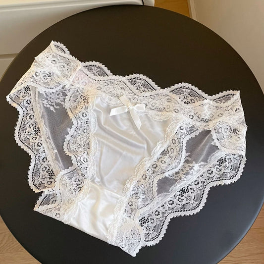 White lace underwear 