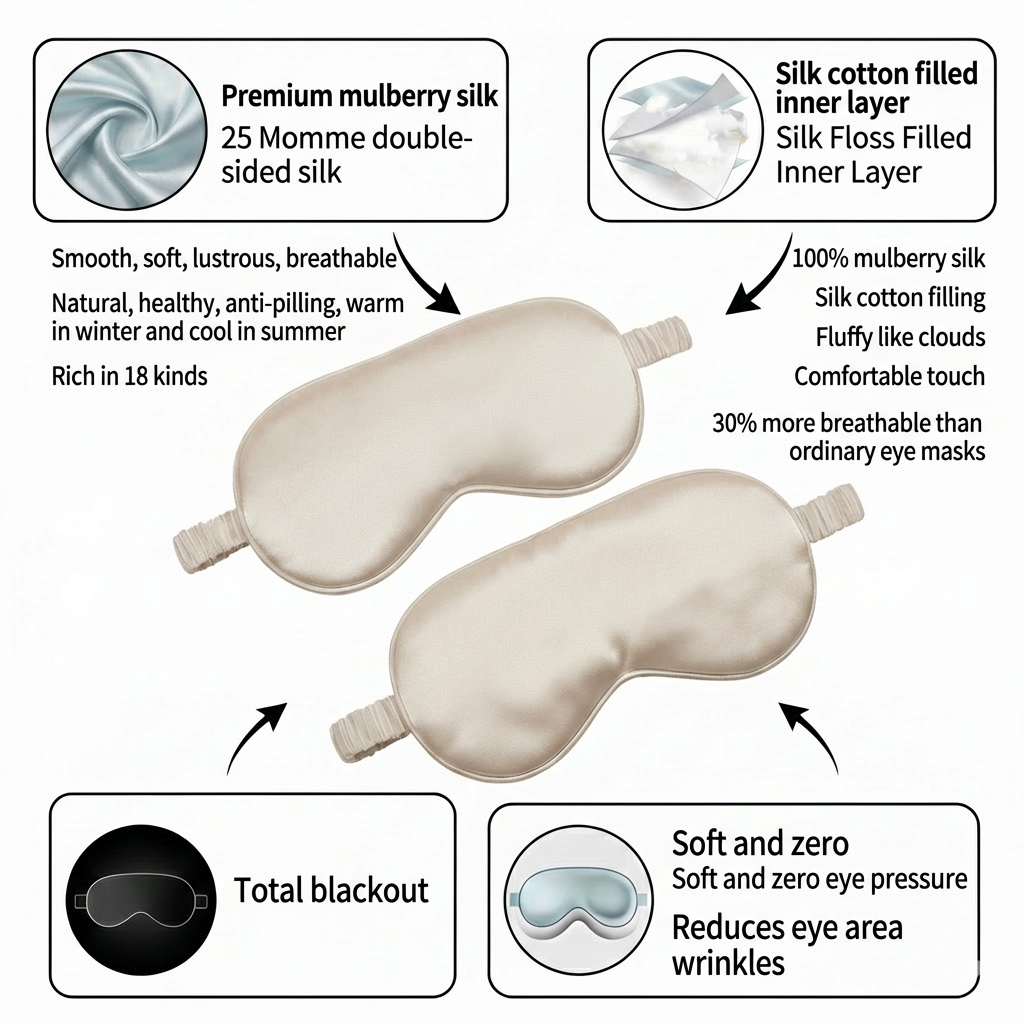 Silk Sleep Eye Mask - Classic